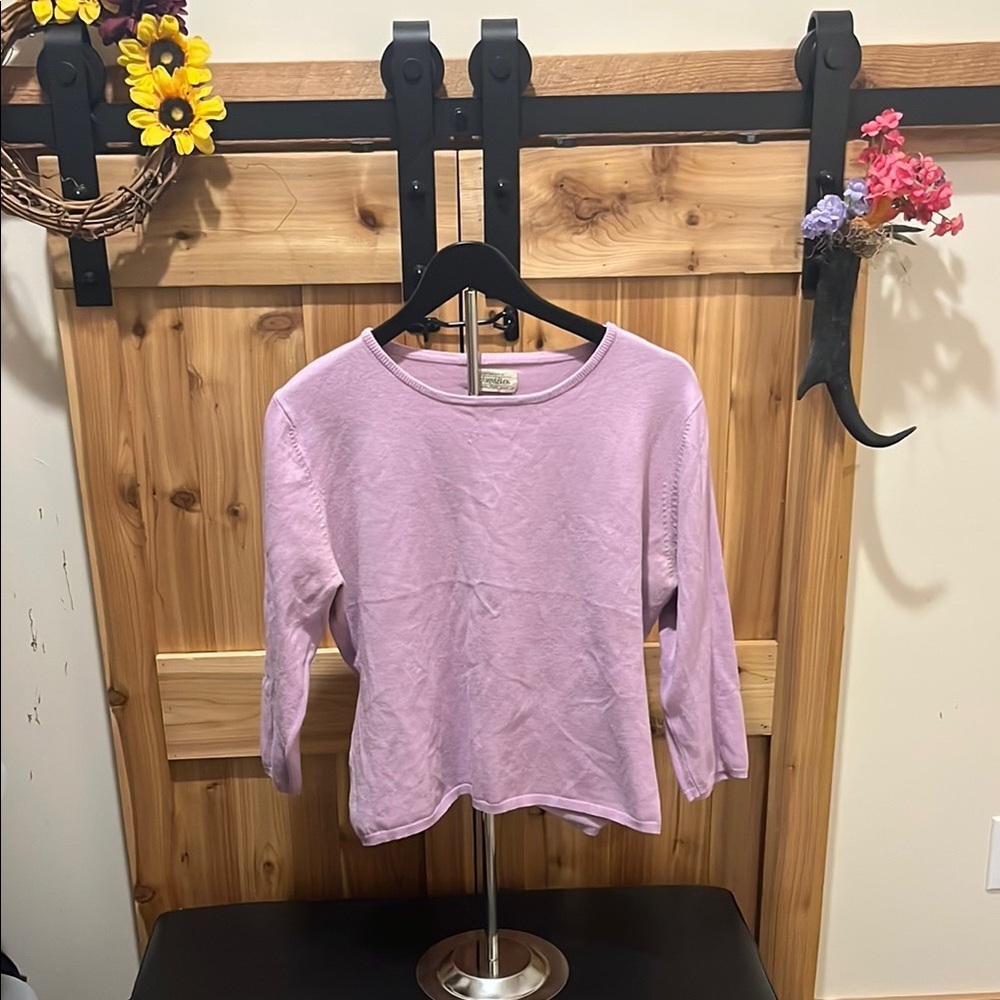 St. John's Bay Lavender Crew Neck Sweater